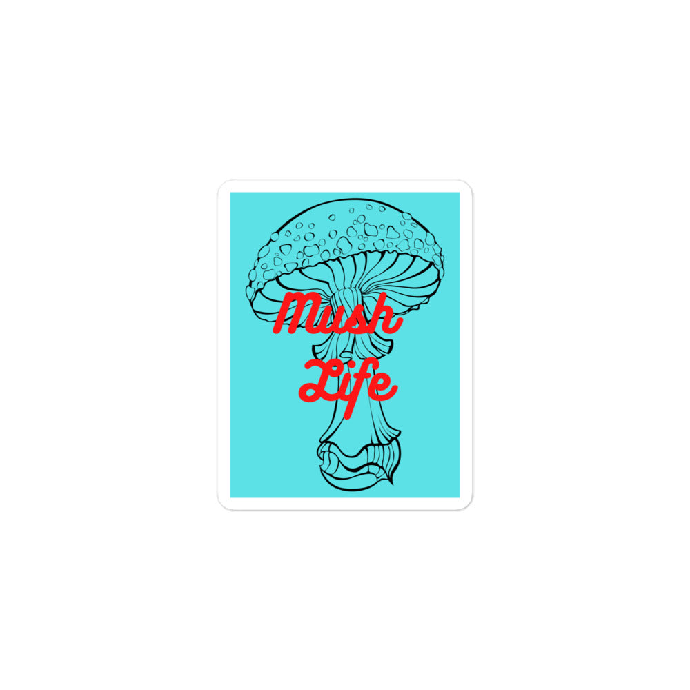 Turquoise MushLife Sticker