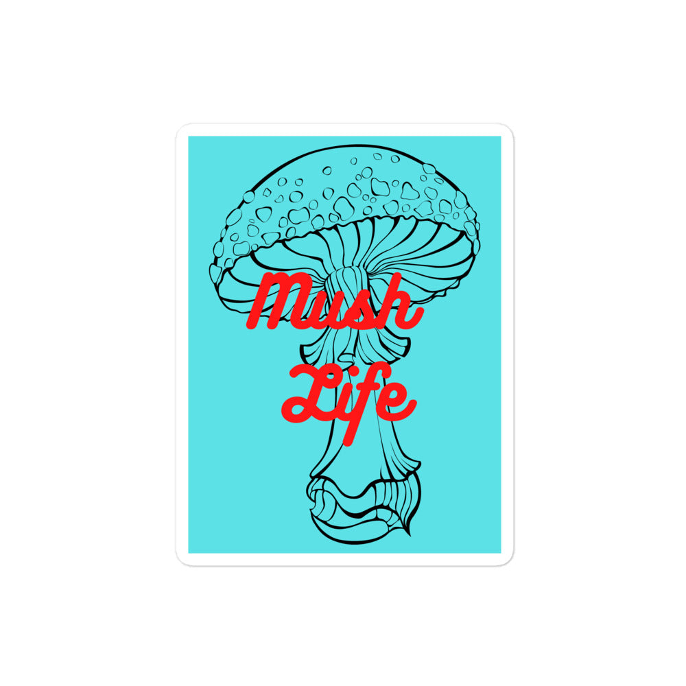 Turquoise MushLife Sticker