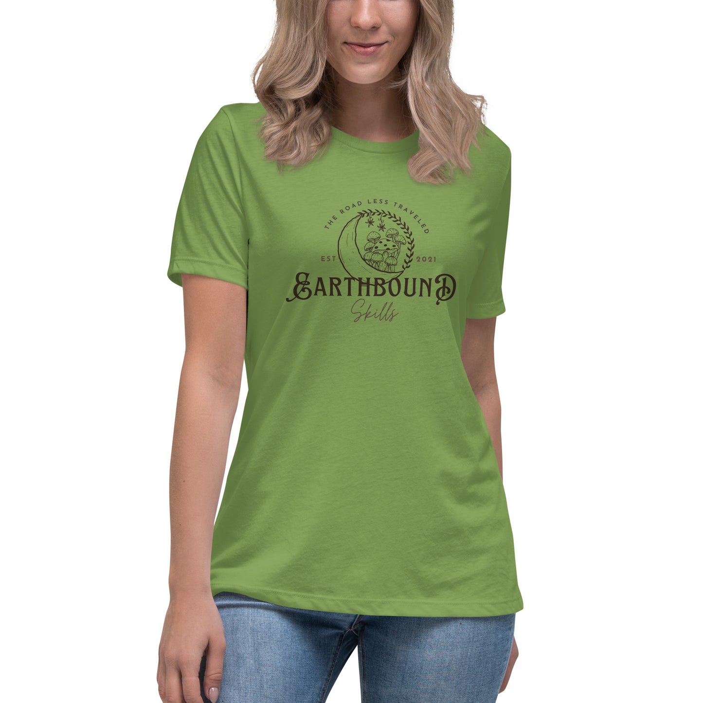 Earthbound Skills Leafy Green Women's Relaxed T-Shirt